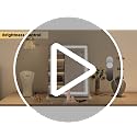 White 17x22 Inch Large Vanity Mirror with Lights - Dimmable LED & 10X Magnification