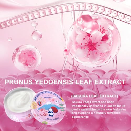 Beaute Rondo Withfam Moisturizing Cream, Delicate Sakura Scent, J-Beauty, Perfect for a Gift, Gentle for Kids, Toddlers, Teenagers, Expectant Mothers and Sensitive Skin, Net Wt. 2.65 oz (75 g)