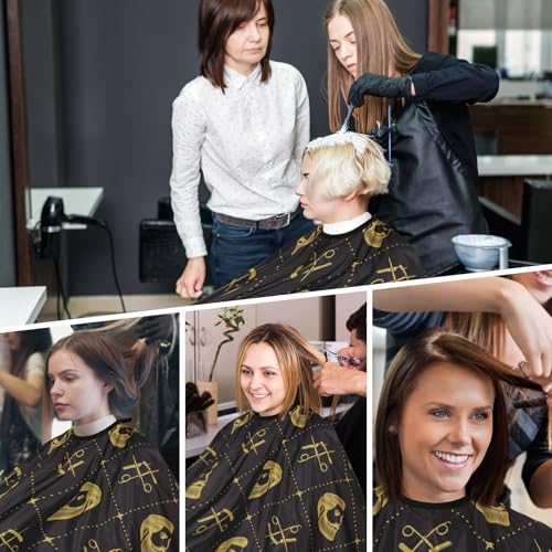 Professional Waterproof Hair Cutting Cape with Neck Duster Brush