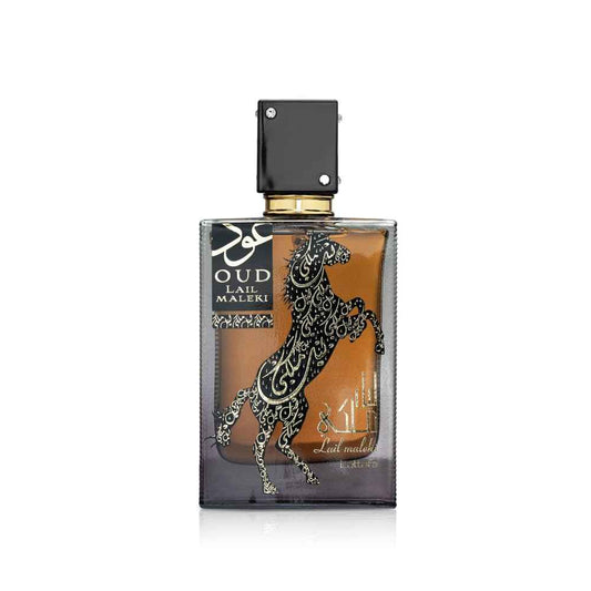 Lattafa Oud Lail Maleki – Spicy, Floral, Woody, Oriental – Eau de Parfum Spray Long-Lasting Fragrance for Unisex, 3.4 Ounce / 100 ml