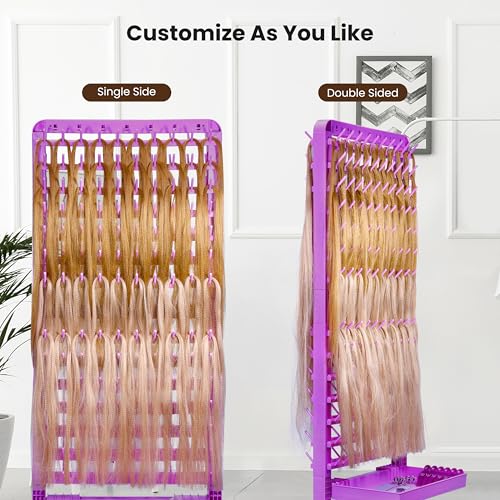 Braiding Hair Rack 280 Pegs with Wheels & 17 Tools