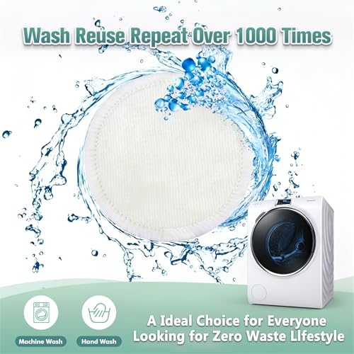 wegreeco 40 Pack Reusable Makeup Remover Pads, Washable Cotton Rounds