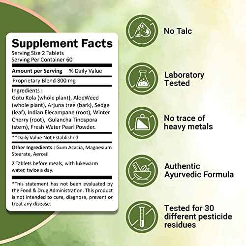 Ivy's Mukta Vati Herbal Tablets - Ayurvedic Formula Pack of 3