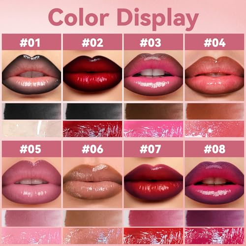 HOSAILY 2-in-1 Lip Liner & Gloss Duo - Gothic Ice
