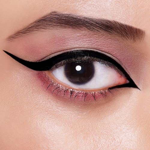 Colorbar All-Matte Eye Liner - Liquid Eyeliner with Innovative Applicator for Precision - Quick-Drying and High-Pigment - 001 Matte Black - 0.08 oz