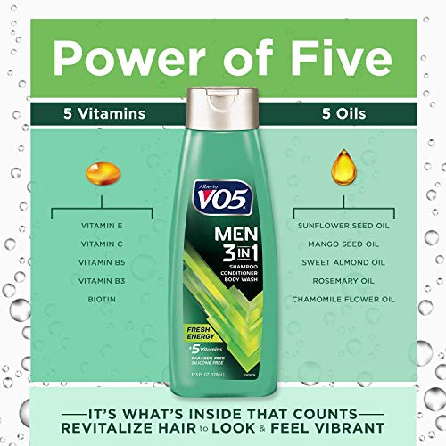 VO5 Men's 3-in-1 Shampoo Conditioner Body Wash 12.5oz