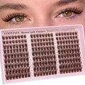 Goddvenus ZB-brown Natural Manga Lash Clusters - Wispy, Waterproof Eyelash Extensions