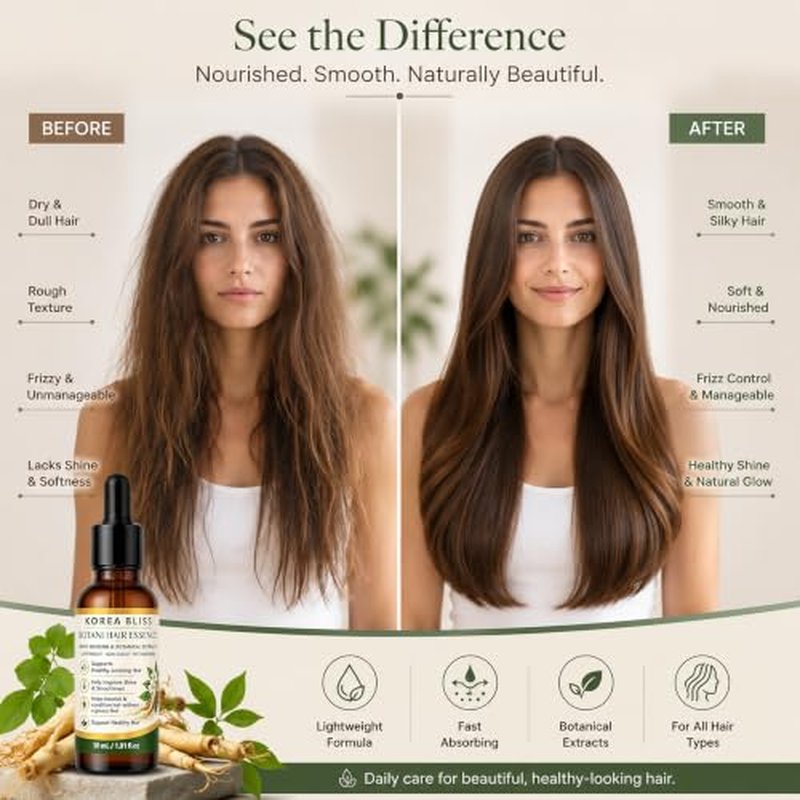 Botani Hair Essence with Ginseng - Lightweight & Fast-Absorbing