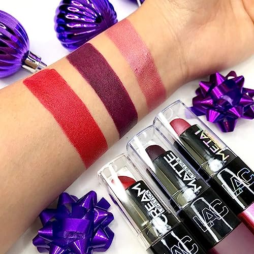 L.A. COLORS Matte Lipstick, Torrid CML473 (Pack of 2)