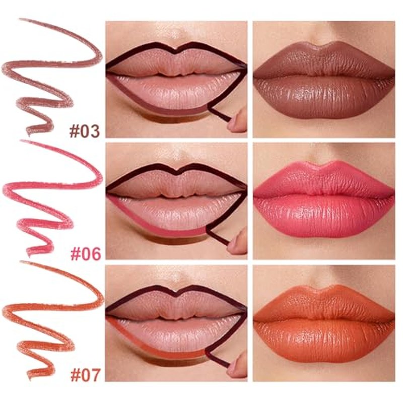 KIMIEYE Peel Off Lip Liner Stain Set - Long Lasting Waterproof Tint