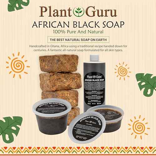 African Black Soap Liquid 32 oz. 100% Raw Pure Natural From Ghana. Acne Treatment, Aids Against Eczema & Psoriasis, Dry Skin, Scars and Dark Spots. Great For Pimples, Blackhead, Face & Body Wash