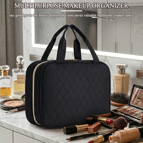 Travel Toiletry Bag for Women - Waterproof Hanging Organizer