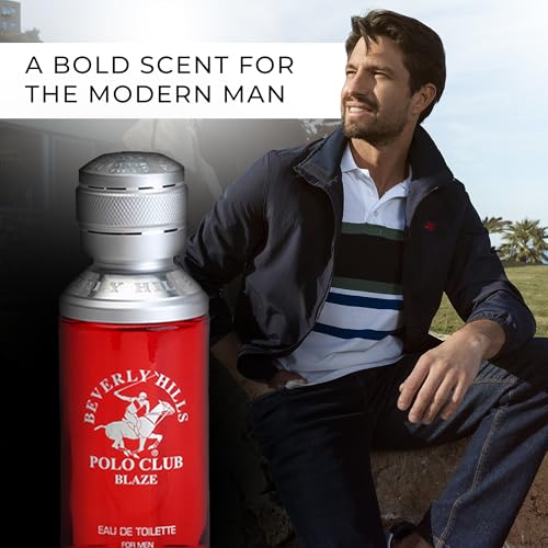 Beverly Hills Polo Club Blaze Cologne for Men 3.4oz