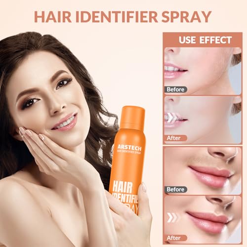 Hair Identifier Spray for Face Dermaplaning — Orange, 1 Pack by Arstech