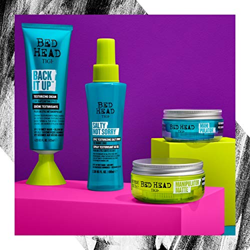 TIGI Bed Head Manipulator texturizing Putty with Firm Hold 2.01 oz & Bed Head Master Piece Hairspray with Extra Strong Hold Unisex Hair Spray 10.3 oz