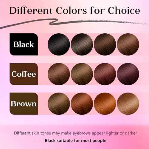 Eyelash and Eyebrow Color Kit 2-in-1, Safe Easy Use & Salon at Home, Wild & Natural Effect for Eyebrows Lashes, Professional Instant Lash Brow Coloring Set 7ml (Black)