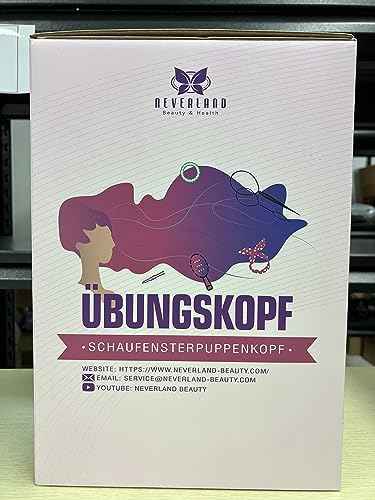 Mannequin Head with 80% Real Human Hair, 28“ Make up Cosmetology Manikin Practice Head with Hair,Braiding Hairdressing Doll Head with Table Clamp + DIY Hair Styling Set Suitable for Hair Extensions