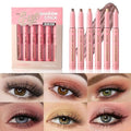 VolksRose 6-Piece Eyeshadow Stick Set - Waterproof Matte & Shimmer