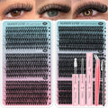 Lash Clusters Kit 708Pcs - 6 Styles Wispy Extensions 10-16mm