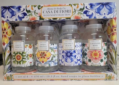 Hand Soap Set of 4, 19.5 fl oz – Lemon, Orange, Lavender & Coconut