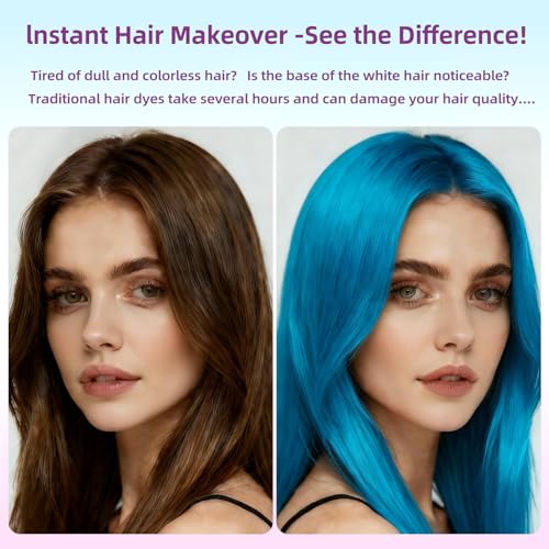 Eakroo Blue Hair Spray - Temporary Washable Color for Events