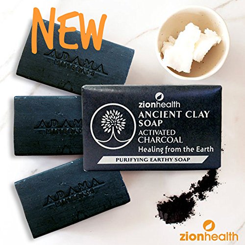 Zion Health Ancient Clay Soap Activated Charcoal, 6 Oz