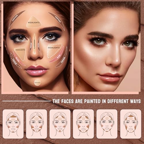 3-Piece Cream Contour Stick Kit with Highlighter & Blush