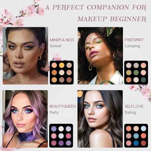 Color Nymph Makeup for Teens with Reusable Pink Handbag, All In One Girls Makeup Sets Makeup Kits for Girls Women with Eyeshadow Blushes Bronzer Highlighter Lipgloss