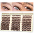 Dark Brown Wispy Lash Clusters 162Pcs 10-16MM CD Curve