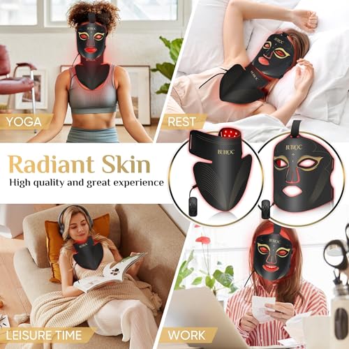 Red Light Therapy Mask with 630nm & 850nm LED