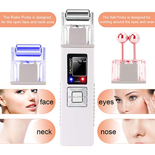 Portable Galvanic Microcurrent Face Lift Massager | Anti-Aging Skin Firming
