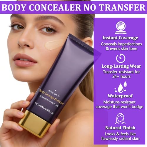 Body Makeup No-Transfer Concealer with Brush & Tattoo Patches