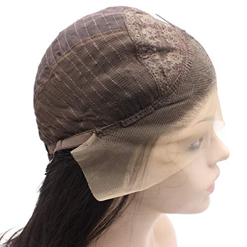 MX angel Long Wavy Ombre Blonde Hand Tied Synthetic Wig Lace Front Heat Resistant Fiber Hair Wig