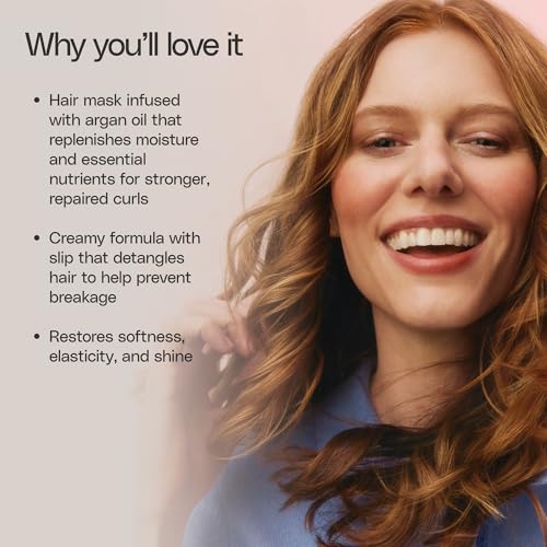 Ouidad Moisture Lock Hair Mask - Intense Hydrating Curly Hair Mask Fights Frizz & Breakage, Macadamia Nut & Olive Oil, Helps Repair, Detangle, Restore Softness, Mineral Oil Free, All Curl Types