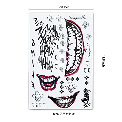 Temporary Tattoo Stickers - 6 Sheets Waterproof Fake Tattoos