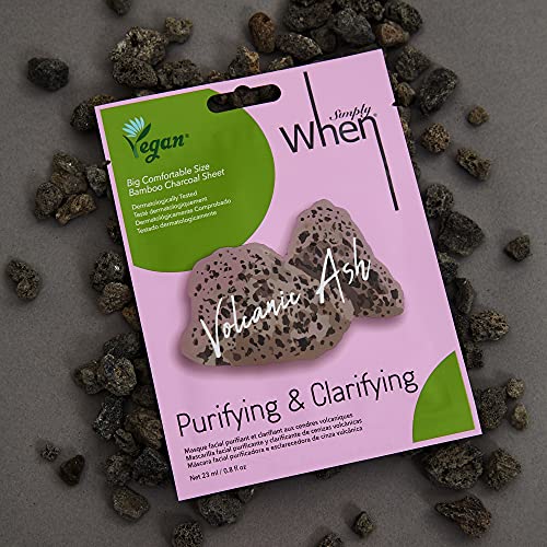 Simply When Vegan Certified Sheet Mask (10 PACK) (Purifying & Clarifying)