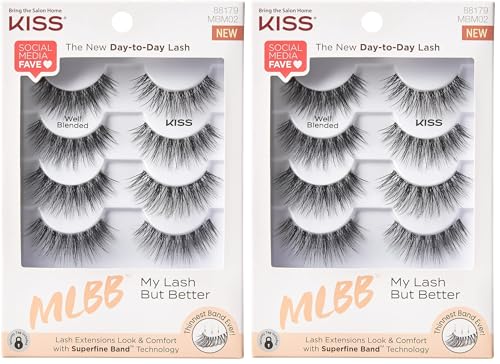 KISS My Lash But Better False Eyelashes 16mm, 4 Pairs