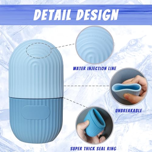 Joyeee Ice Face Roller – Silicone Reusable Facial Massage Tool