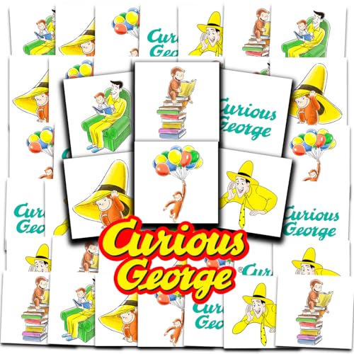 Curious George Temporary Tattoos - 72 Pack Party Favors