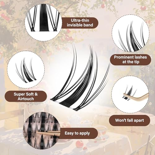Fairy Lash Clusters Kit – 144pc Manga Lashes with Applicator