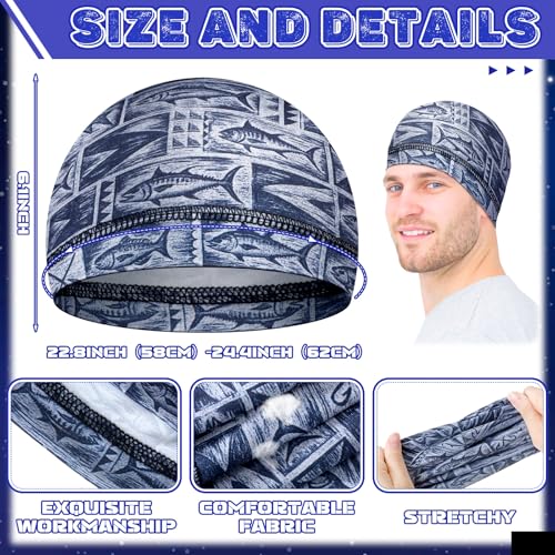 Haysandy Cooling Skull Cap Motorcycle Helmet Liner Beanie Sweat-Wicking Head Wrap