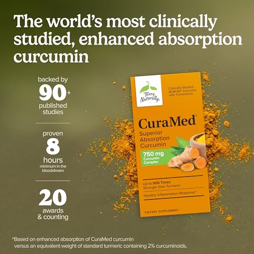 CuraMed 750 mg Curcumin Supplement - Brain, Heart & Liver Support - 30 Softgels