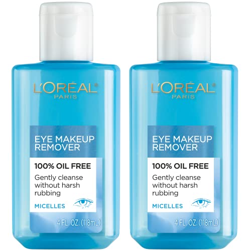 L'Oreal Paris Oil Free Eye Makeup Remover, 2 Count