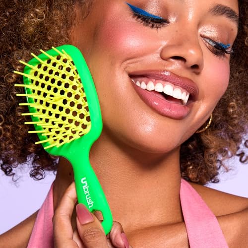 UNbrush Detangling Hair Brush Mini Neon