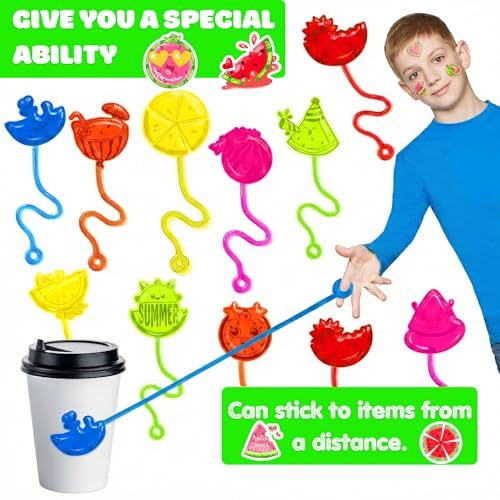 48pc Watermelon Party Favors Set - Sticky Hands & Tattoos