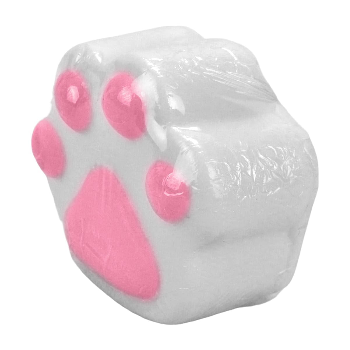 Kingsley Paw Print Bath Soap - 3 Oz White Soap Bar with Pink Paw Pads - Gentle Moisturizing Soap for Kids - Easy to Grip for Little Hands - Tear-Free Formula - Pack of 6