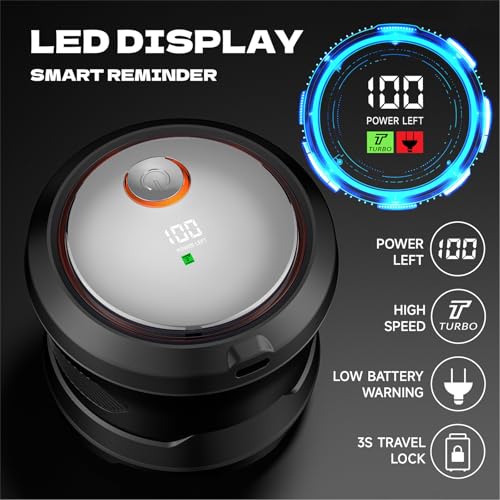 Bald Hair Clipper, Hair Trimmer for A Bald Head, Beard Shaver, Magnetic Six-Blade Head, Easy to Clean, USB Charging, Two-Speed Settings, Extra-Long Battery Life, an Ideal Gift for Fathers and Men