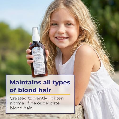 Kids Chamomile Hair Lightening Spray - Natural Sun Lightener for Dark & Blonde Hair