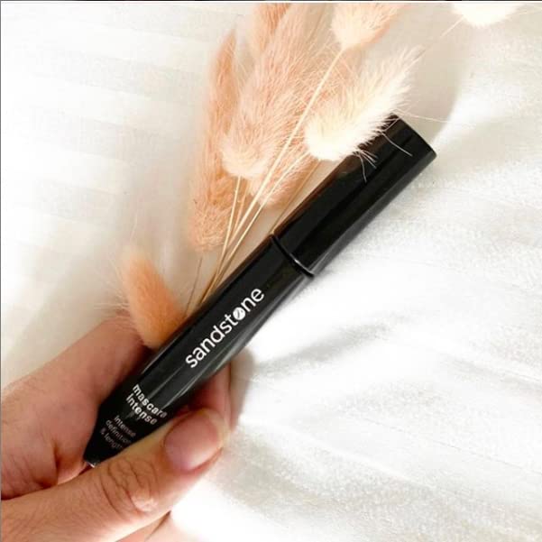 Sandstone Scandinavia Hypoallergenic Black Mascara for Sensitive Eyes - Smudge-Proof, Sweatproof, Lengthening Mascara with Intense Volume - Vegan, Allergy Friendly Mascaras