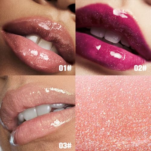 PHOFAY Shimmery Lip Gloss - Moisturizing, Vegan & Cruelty-Free, Smooth Application for Beginners, Long-Lasting Hydration & Silky Color (6COLORS)